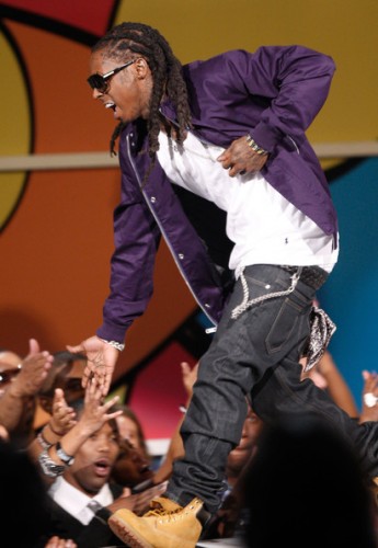 I was extremely happy to see Lil Wayne wearing Timberland construction boots 