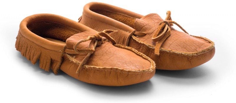 American Bison Leather Moccasins