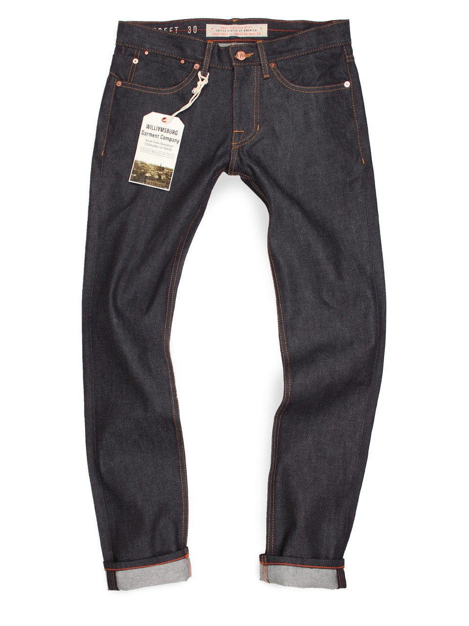 Williamsburg Garment Company Hope Street Raw Denim Skinny Jeans ...